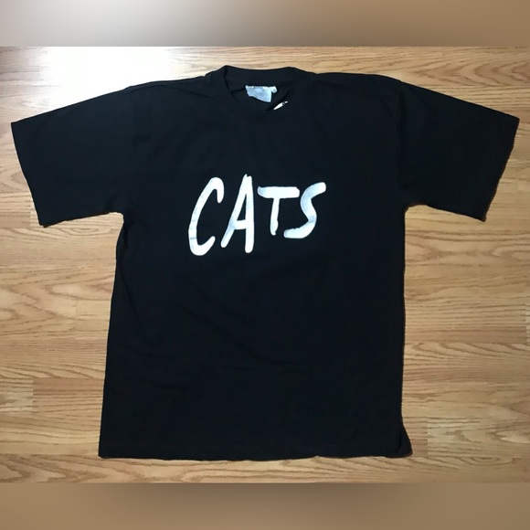 Vintage 1981 Cats Broadway Musical Double Sided Graphic Tee Medium - Picture 10 of 10